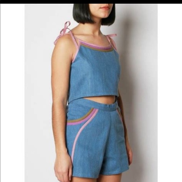 Samantha Pleet denim spectrum short 4 garmentory - Picture 4 of 9